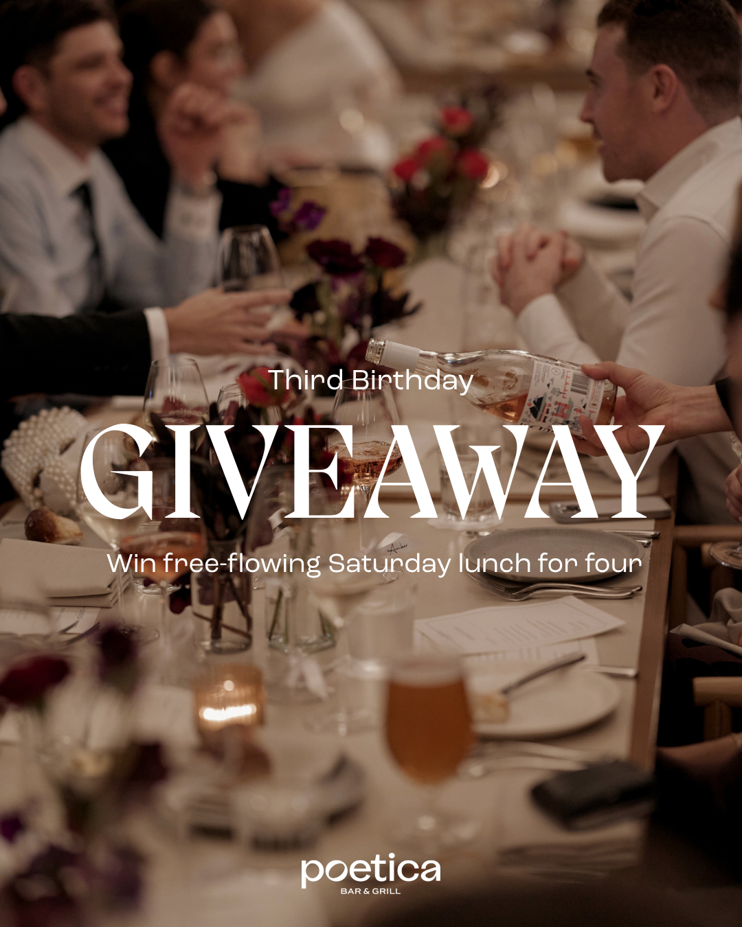 Giveaway: Free-flowing Lunch for Four
